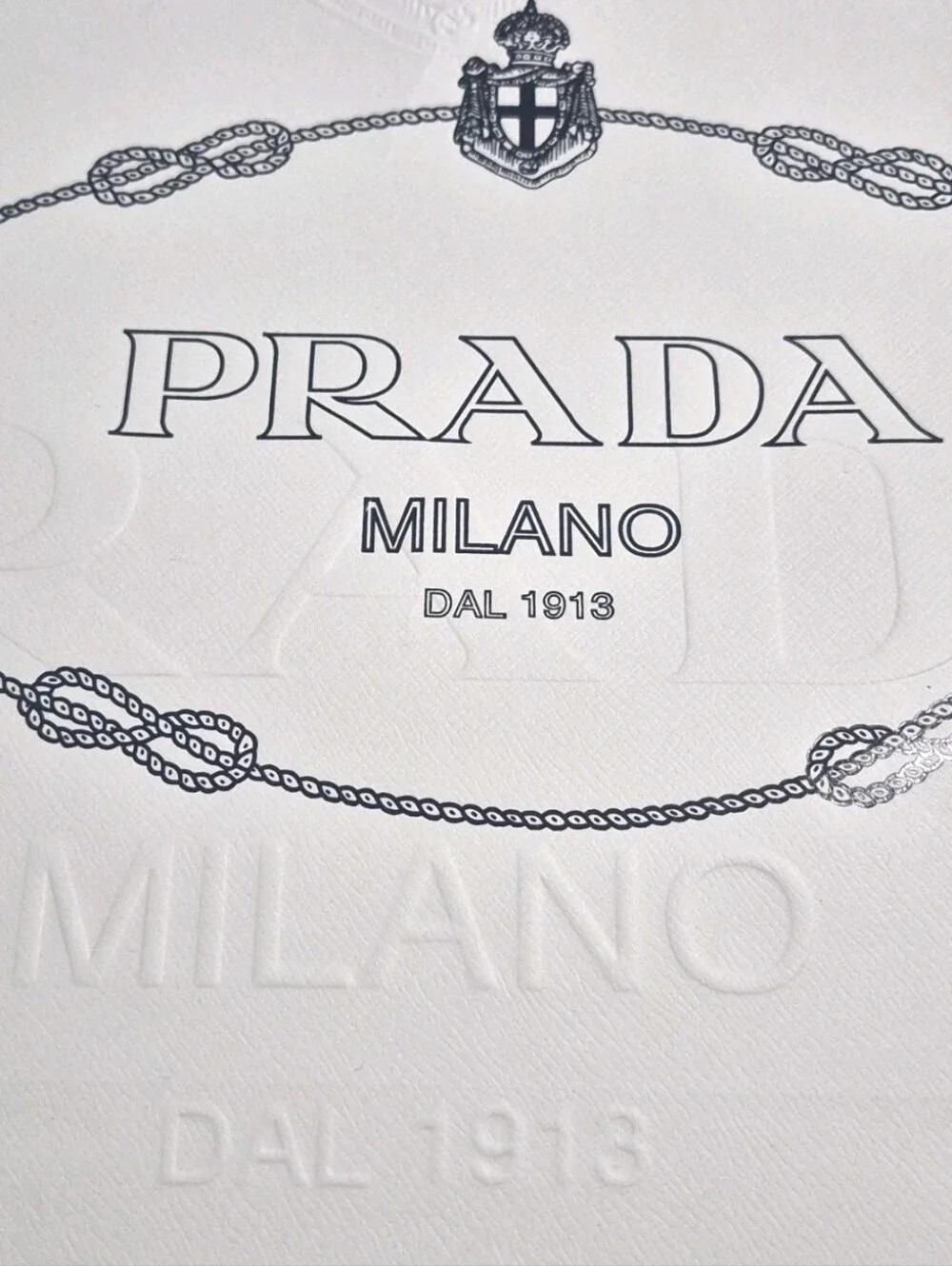 Prada Milano Empty Gift Box + Dust Bag + 3 Paper Shopping Bags + Tissue Papers..